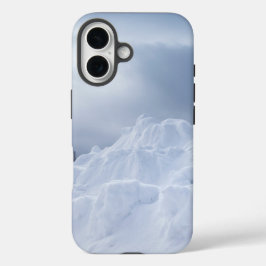 IJs en sneeuw getextureerd iPhone 16 Hoesje