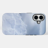 IJs en sneeuw getextureerd Case-Mate iPhone Case (Achterkant (horizontaal))