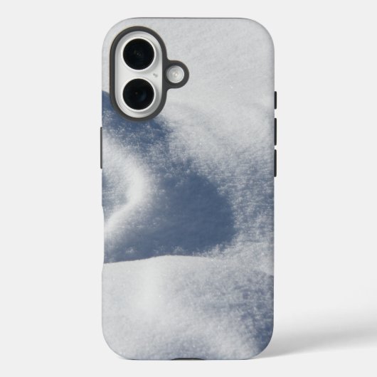 IJs en sneeuw getextureerd Case-Mate iPhone Case (Achterkant)