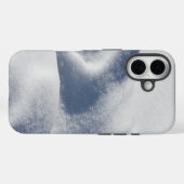 IJs en sneeuw getextureerd Case-Mate iPhone Case (Achterkant (horizontaal))