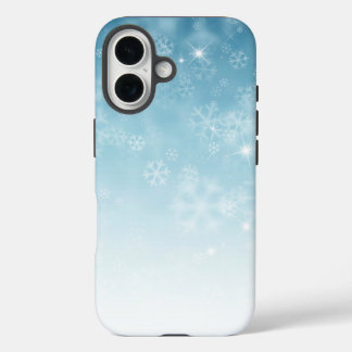 IJs en sneeuw getextureerd iPhone 16 Hoesje