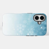 IJs en sneeuw getextureerd Case-Mate iPhone Case (Achterkant (horizontaal))