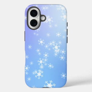 IJs en sneeuw getextureerd iPhone 16 Hoesje