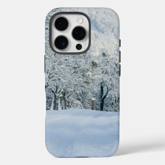 IJs en sneeuw getextureerd Case-Mate iPhone Case (Achterkant)