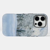 IJs en sneeuw getextureerd Case-Mate iPhone Case (Achterkant (horizontaal))