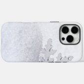 IJs en sneeuw getextureerd Case-Mate iPhone Case (Achterkant (horizontaal))