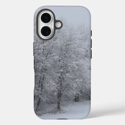 IJs en sneeuw getextureerd Case-Mate iPhone Case (Achterkant)