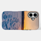 IJs en sneeuw getextureerd Case-Mate iPhone Case (Achterkant (horizontaal))