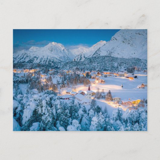 IJs en sneeuw | Graubunden, Engadin, Zwitserland Briefkaart (Voorkant)