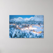 IJs en sneeuw | Graubunden, Engadin, Zwitserland Canvas Afdruk (Voorkant)