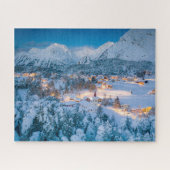 IJs en sneeuw | Graubunden, Engadin, Zwitserland Legpuzzel (Horizontaal)