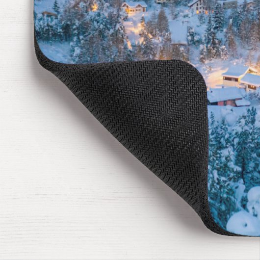 IJs en sneeuw | Graubunden, Engadin, Zwitserland Muismat (Hoek)