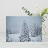 IJs en sneeuw | Hout, Zwitserse Alpen Bedankkaart (Staand voorkant)