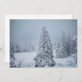 IJs en sneeuw | Hout, Zwitserse Alpen Bedankkaart (Voorkant / Achterkant)