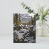 IJs en sneeuw | Jasper National Park Alberta, Cana Briefkaart (Staand voorkant)