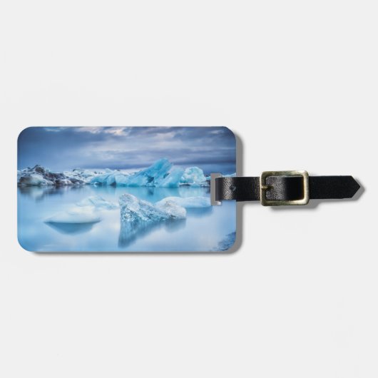 IJs en sneeuw | Jokulsarlon Lagoon, IJsland Bagagelabel (Voorkant horizontaal)