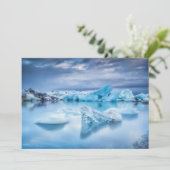 IJs en sneeuw | Jokulsarlon Lagoon, IJsland Bedankkaart (Staand voorkant)