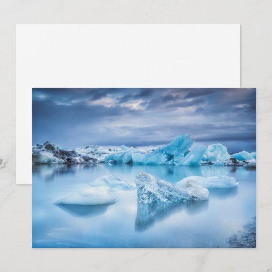 IJs en sneeuw | Jokulsarlon Lagoon, IJsland Bedankkaart (Voorkant / Achterkant)