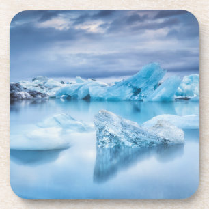 IJs en sneeuw Jokulsarlon Lagoon, IJsland Bier Onderzetter