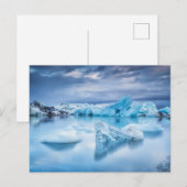 IJs en sneeuw | Jokulsarlon Lagoon, IJsland Briefkaart (Voorkant / Achterkant)
