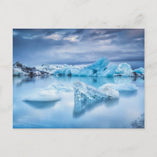 IJs en sneeuw Jokulsarlon Lagoon, IJsland Briefkaart