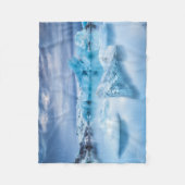 IJs en sneeuw | Jokulsarlon Lagoon, IJsland Fleece Deken (Voorkant)