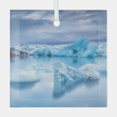 IJs en sneeuw | Jokulsarlon Lagoon, IJsland Glas Ornament (Voorkant)