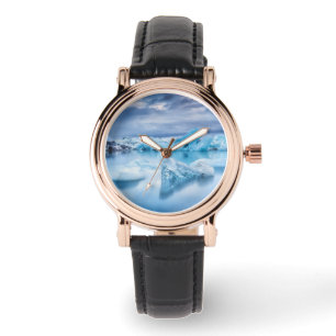 IJs en sneeuw Jokulsarlon Lagoon, IJsland Horloge