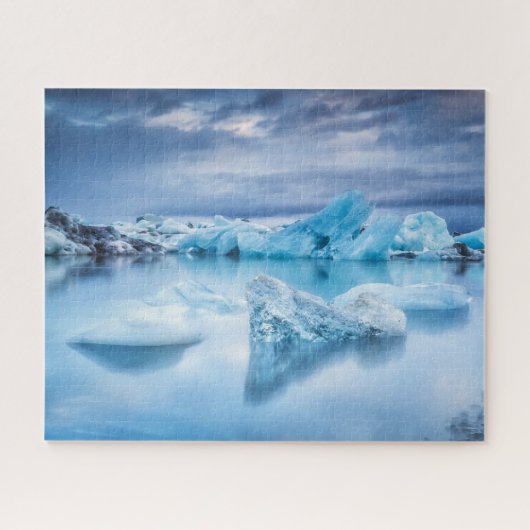 IJs en sneeuw | Jokulsarlon Lagoon, IJsland Legpuzzel (Horizontaal)