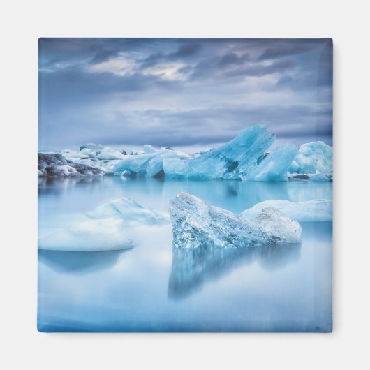 IJs en sneeuw | Jokulsarlon Lagoon, IJsland Magneet (Voorkant)