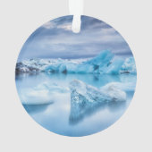 IJs en sneeuw | Jokulsarlon Lagoon, IJsland Ornament (achterkant)
