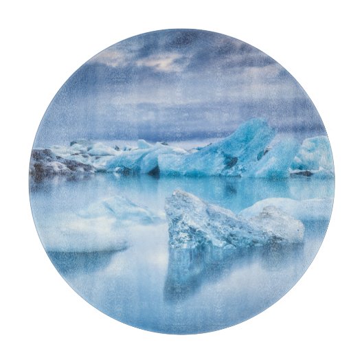 IJs en sneeuw | Jokulsarlon Lagoon, IJsland Snijplank (Voorkant)