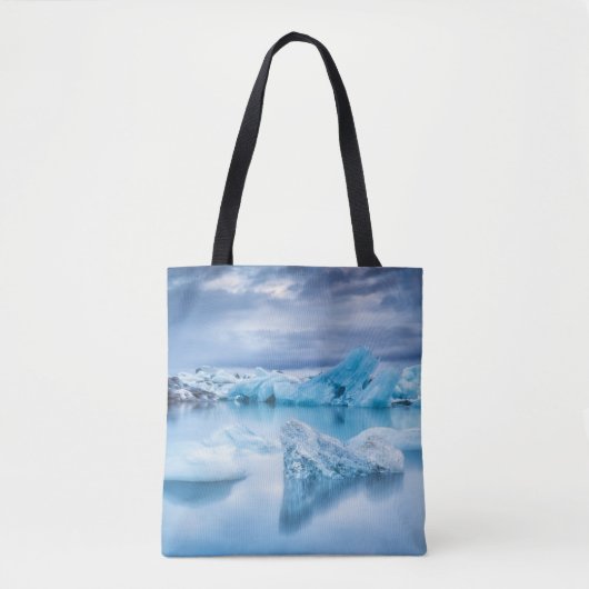 IJs en sneeuw | Jokulsarlon Lagoon, IJsland Tote Bag (Voorkant)