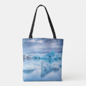 IJs en sneeuw | Jokulsarlon Lagoon, IJsland Tote Bag (Achterkant)