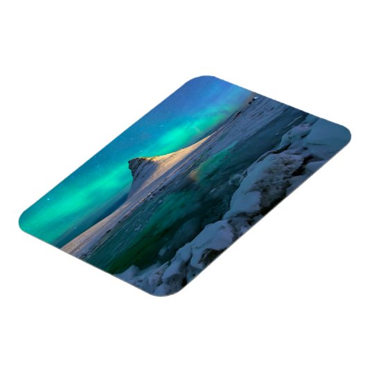 IJs en sneeuw | Kirkjufall Mountain, IJsland Magneet (Linkerzijde)