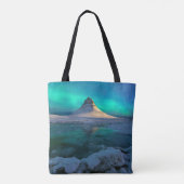 IJs en sneeuw | Kirkjufall Mountain, IJsland Tote Bag (Achterkant)