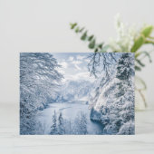IJs en sneeuw | Königssee Lake, Duitsland Bedankkaart (Staand voorkant)