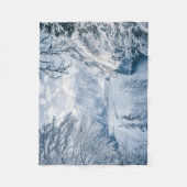 IJs en sneeuw | Königssee Lake, Duitsland Fleece Deken (Voorkant)