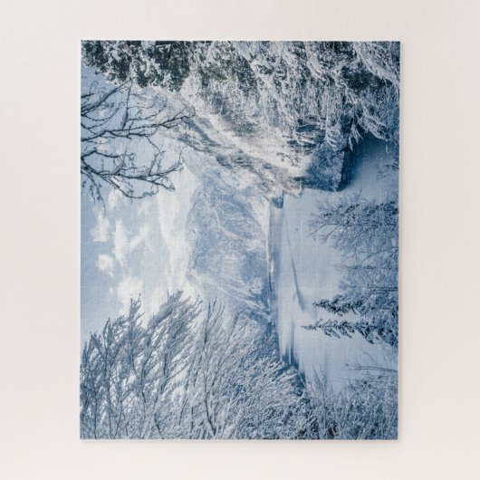 IJs en sneeuw | Königssee Lake, Duitsland Legpuzzel (Verticaal)