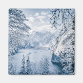 IJs en sneeuw | Königssee Lake, Duitsland Magneet (Voorkant)