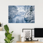 IJs en sneeuw | Königssee Lake, Duitsland Poster (Thuiskantoor)