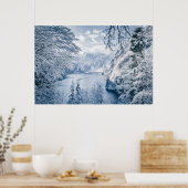 IJs en sneeuw | Königssee Lake, Duitsland Poster (Keuken)
