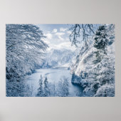 IJs en sneeuw | Königssee Lake, Duitsland Poster (Voorkant)