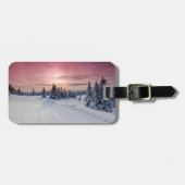 IJs en sneeuw | Lillehammer, Noorwegen Bagagelabel (Voorkant horizontaal)