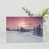 IJs en sneeuw | Lillehammer, Noorwegen Bedankkaart (Staand voorkant)