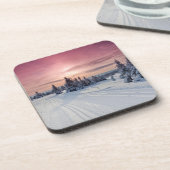 IJs en sneeuw | Lillehammer, Noorwegen Bier Onderzetter (Linkerzijde)