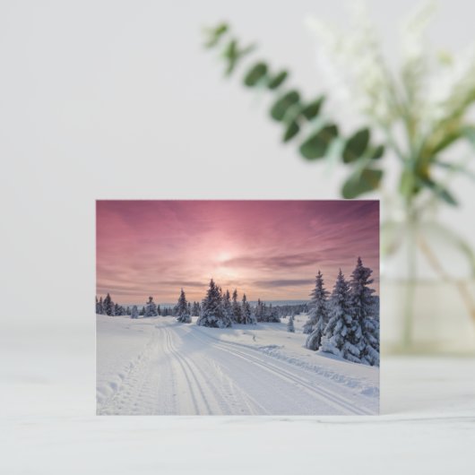 IJs en sneeuw | Lillehammer, Noorwegen Briefkaart (Staand voorkant)