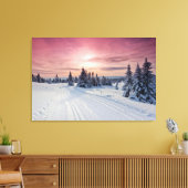 IJs en sneeuw | Lillehammer, Noorwegen Canvas Afdruk (Insitu (Woonkamer))