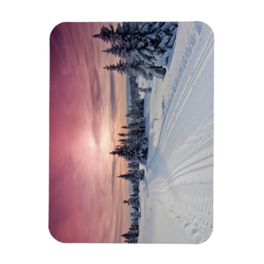 IJs en sneeuw | Lillehammer, Noorwegen Magneet (Verticaal)