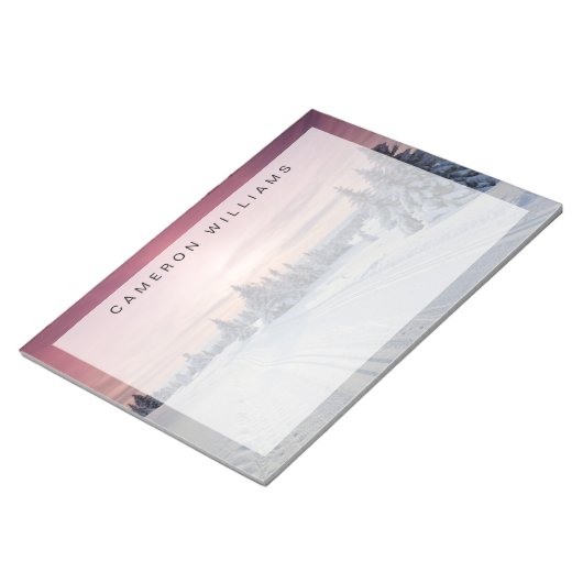 IJs en sneeuw | Lillehammer, Noorwegen Notitieblok (Schuin)